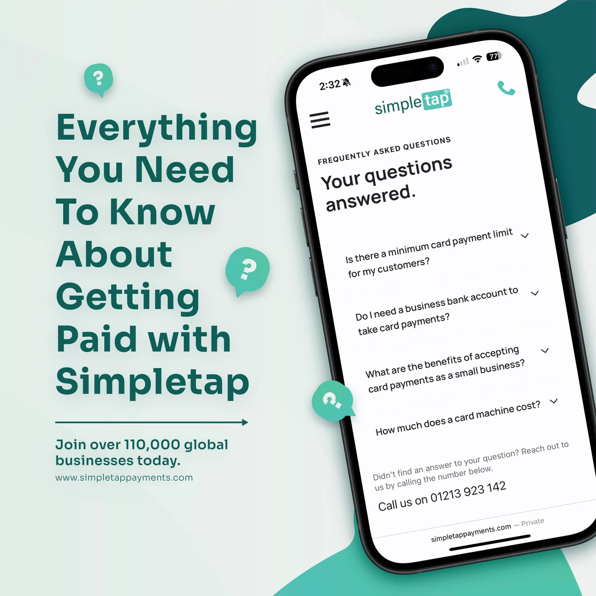 Simpletap social post